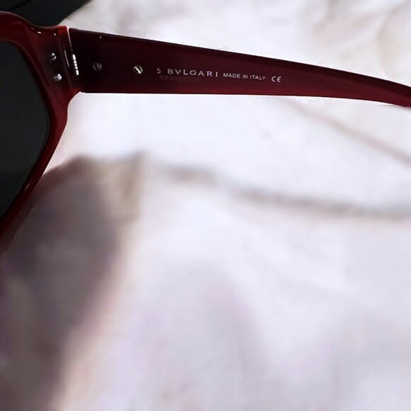 BVLGARI Burgundy Crystal Accent Sunglasses 8003-B 826 87 59 17-130 BVLGARI Burgundy Crystal Accent Sunglasses 8003-B 826 87 59  main image 4